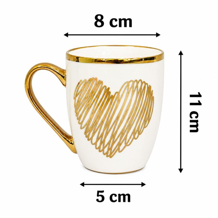 A Caneca de Porcelana Estampa Coração Rabiscado STR010, Caixa c/72 UN, colocar no carrinho somente múltiplos da caixa.