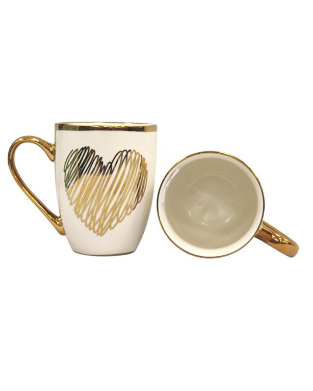 A Caneca de Porcelana Estampa Coração Rabiscado STR010, Caixa c/72 UN, colocar no carrinho somente múltiplos da caixa.