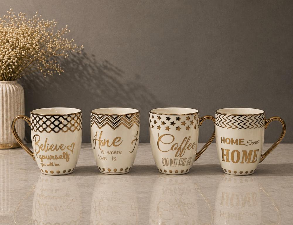A Caneca de Porcelana Coffee Dourado STR017, Caixa c/72 UN, colocar no carrinho somente múltiplos da caixa.