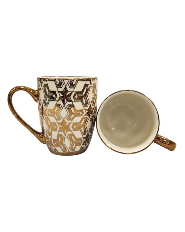 A Caneca de Porcelana com Desenhos em 3D Dourado STR008, Caixa c/72 UN, colocar no carrinho somente múltiplos da caixa.