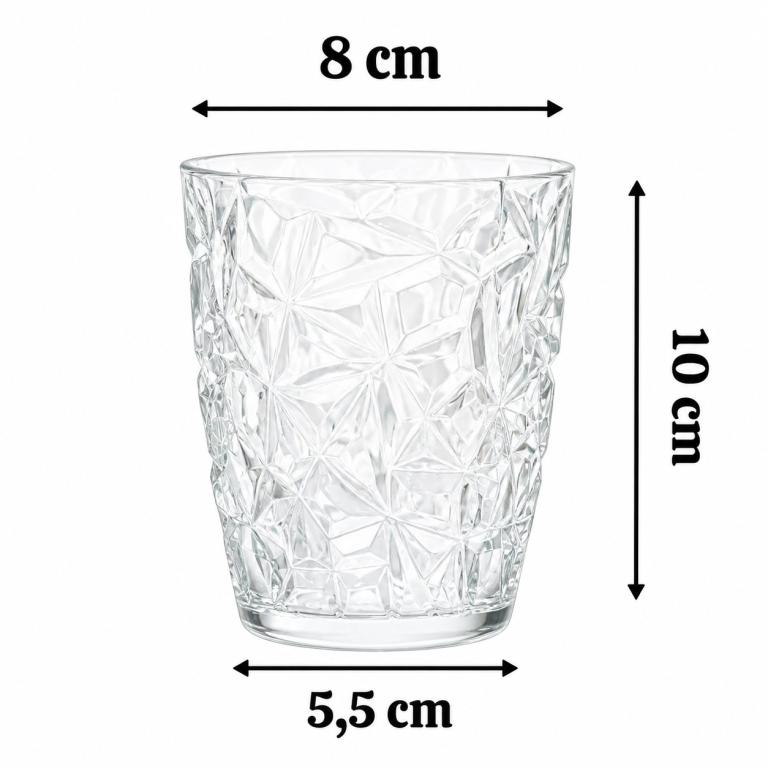 A Kit Copo de Vidro Rayan c/ 3 un 300 ml RYG8081, Caixa c/12 Kit, colocar no carrinho somente múltiplos da caixa.
