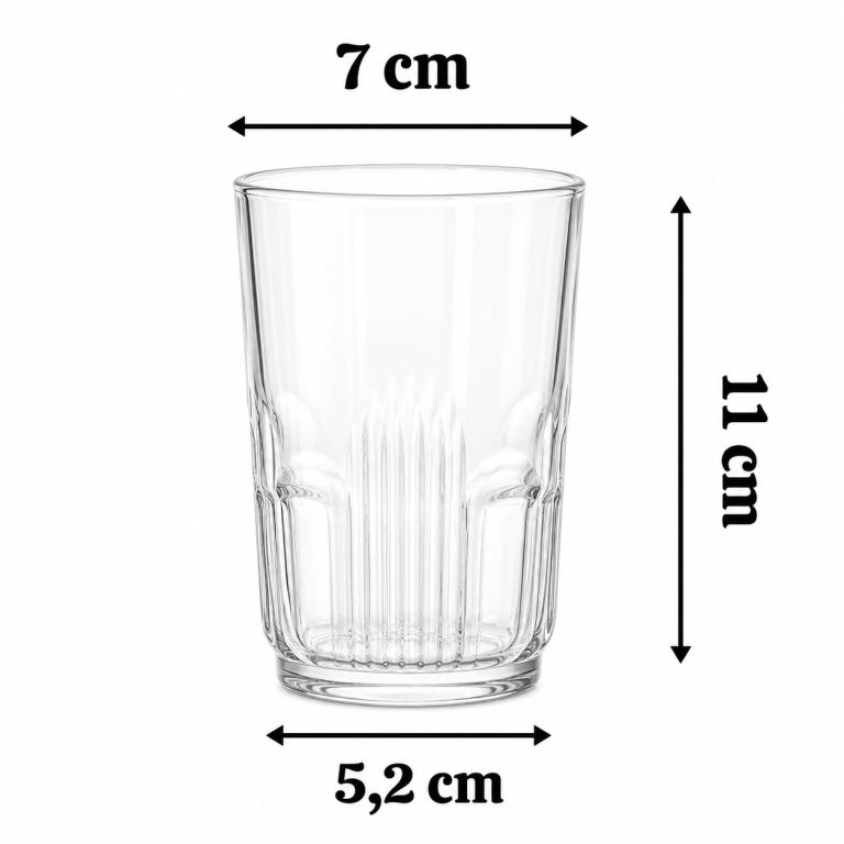 A Kit Copo de Vidro Orient c/ 4 un 280 ml RYGM017, Caixa c/16 Kit, colocar no carrinho somente múltiplos da caixa.