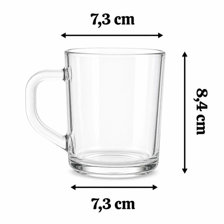 A Kit Caneca de Vidro Madina c/ 3 un 215 ml RYG2055, Caixa c/16 Kit, colocar no carrinho somente múltiplos da caixa.