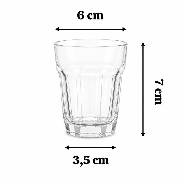 A Kit Copo de Vidro Layali 100 ml c/ 6 un RYG6071, Caixa c/24 Kit, colocar no carrinho somente múltiplos da caixa.