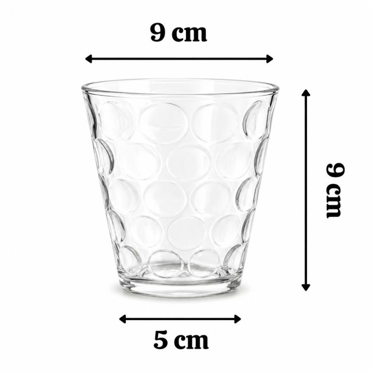 A Kit Copo de Vidro Round c/ 3 un 290 ml MS1003, Caixa c/24 UN, colocar no carrinho somente múltiplos da caixa.