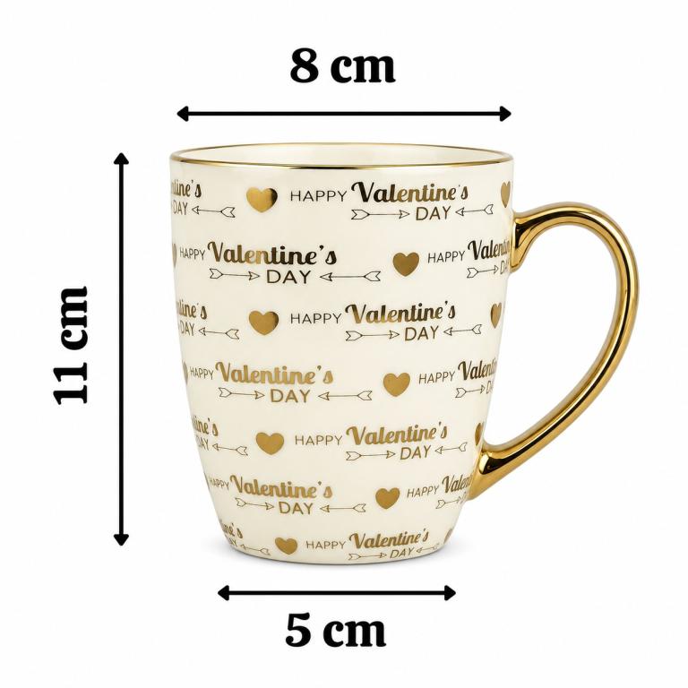 A Caneca de Porcelana Valentine's Day STR024, Caixa c/72 UN, colocar no carrinho somente múltiplos da caixa.