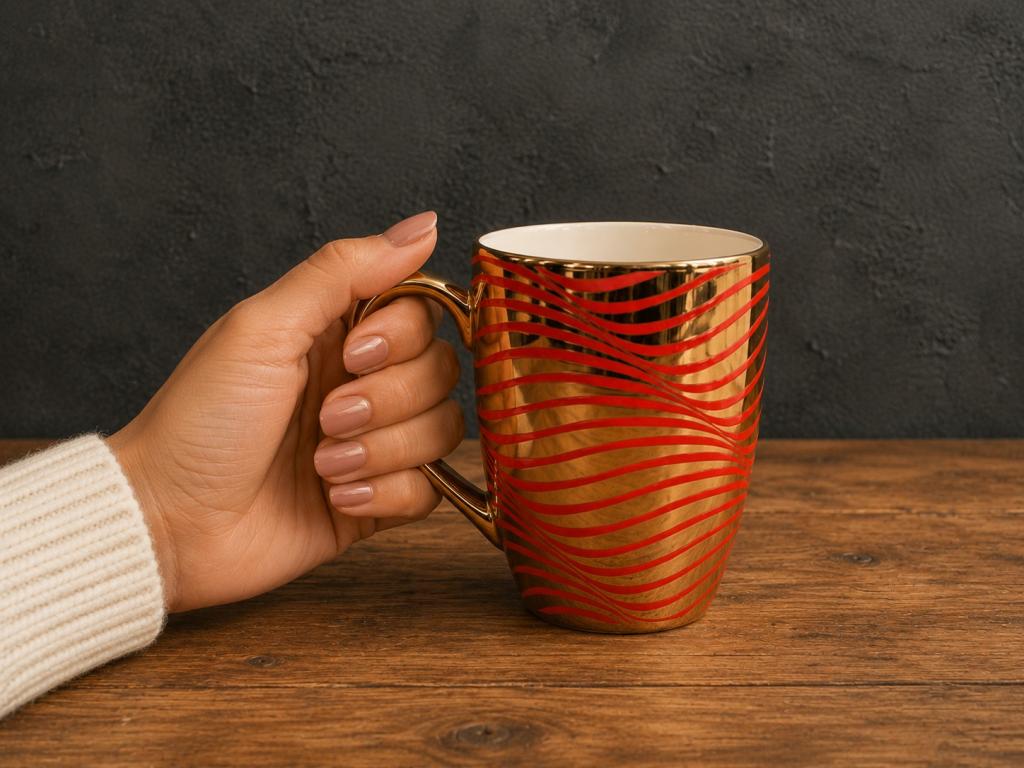 A Caneca de Porcelana Listrada STR026, Caixa c/72 UN, colocar no carrinho somente múltiplos da caixa.