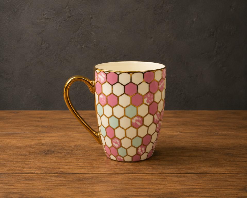 A Caneca de Porcelana Geométrica STR023, Caixa c/72 UN, colocar no carrinho somente múltiplos da caixa.