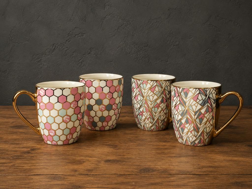 A Caneca de Porcelana Geométrica STR023, Caixa c/72 UN, colocar no carrinho somente múltiplos da caixa.