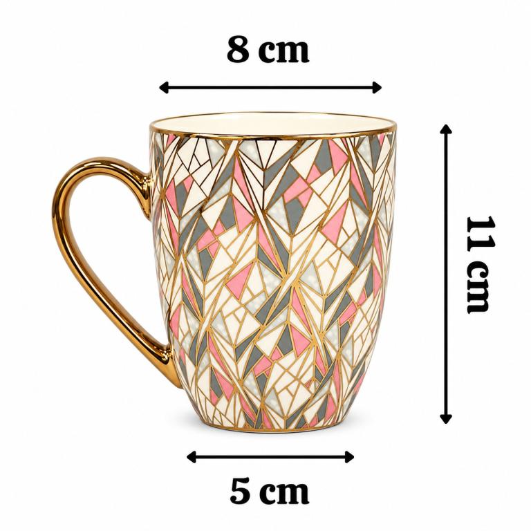 A Caneca de Porcelana Geométrica STR023, Caixa c/72 UN, colocar no carrinho somente múltiplos da caixa.