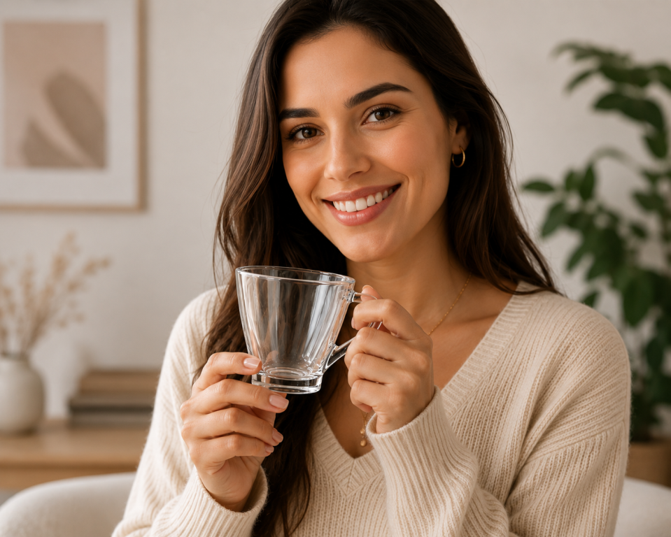 A Caneca de Vidro 270 ml 8,5L x 9,5a MS947, Caixa c/72 UN, colocar no carrinho somente múltiplos da caixa.