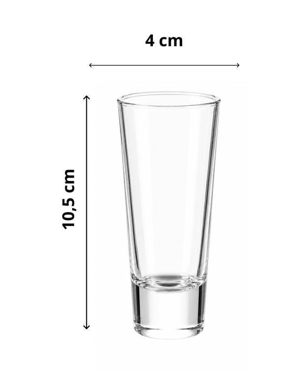 A Copo de Vidro 65ml 4L x 10,5a MS950, Caixa c/ 144 UN, colocar no carrinho somente múltiplos da caixa.