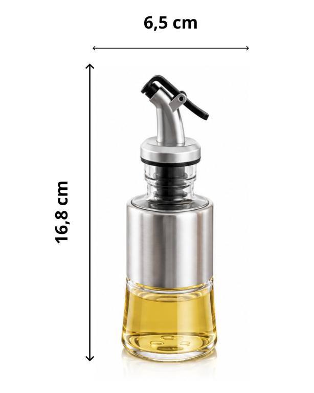 J Galheteiro de Vidro + Metal 200 ml MS960, Caixa c/ 60 UN, colocar no carrinho somente múltiplos da caixa.
