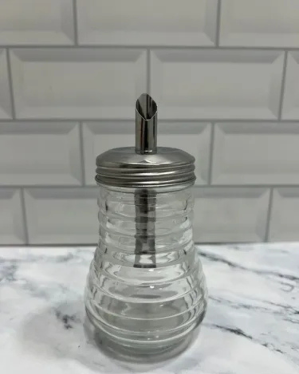 Q Galheteiro de Vidro + Ferro 7.5 x 14 cm 180ml MS922, Caixa c/72 UN, colocar no carrinho somente múltiplos da caixa.