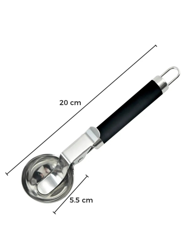 Q Colher de Sorvete Inox 20 cm MS753, Pac c/12 UN, colocar no carrinho somente múltiplos do pac.