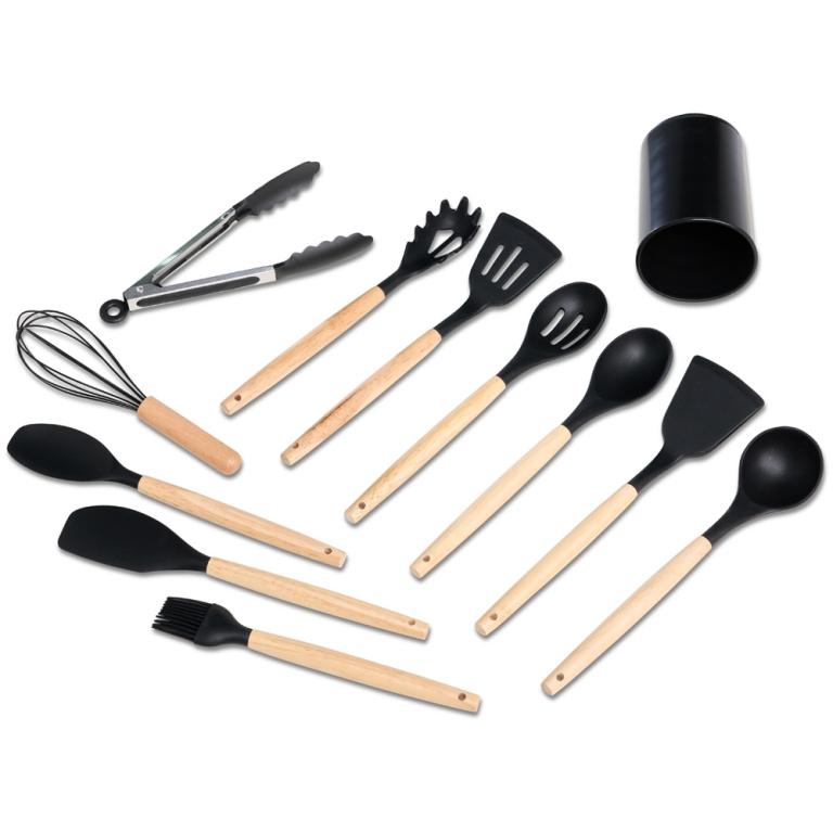 Q Kit Utensílios de Cozinha c/ 12 un Plástico MS754, Pac c/12 kit, colocar no carrinho somente múltiplos do pac.