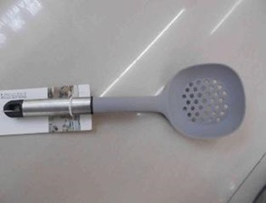 Q Espátula Perfurada de Inox 4300 + Silicone MS762, Pac c/12 UN, colocar no carrinho somente múltiplos do pac.