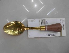 Q Colher Inox 201+ Cabo Plástico MS768, Pac c/12 UN, colocar no carrinho somente múltiplos do pac.