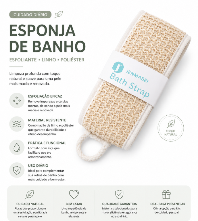 D Esponja Massa de Banho Esfoliante / Linho +Poliéster MS827, Pac c/12 UN, colocar no carrinho somente múltiplos do pac.