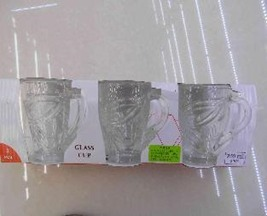A Kit Caneca de Vidro c/ 3 un 260 ml 9,2x8,3 cm MS1006, Caixa c/ 24 UN, colocar no carrinho somente múltiplos da caixa.