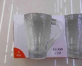 A Kit Caneca de Vidro c/ 3 un 260 ml 9,2x8,3 cm MS1007, Caixa c/ 24 UN, colocar no carrinho somente múltiplos da caixa.