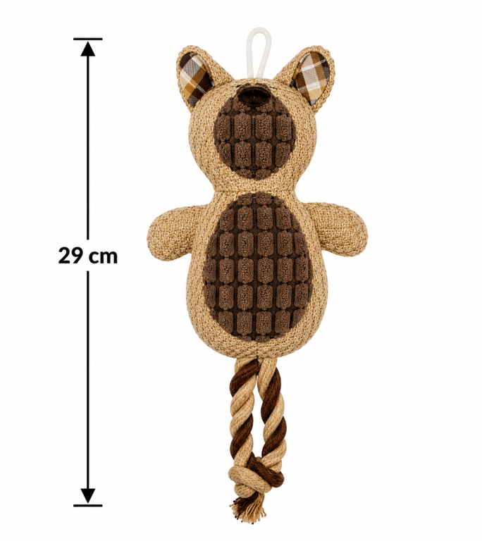 F Brinquedo de Pet com Apito Poliéster 29 cm MS1082, Pac c/12 UN, colocar no carrinho somente múltiplos do pac.