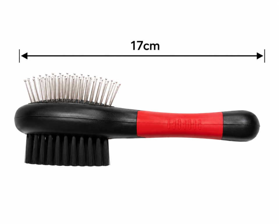 F Escova de Duplo Lado 17 cm MS1079, Pac c/12 UN,colocar no carrinho somente múltiplos do pac.