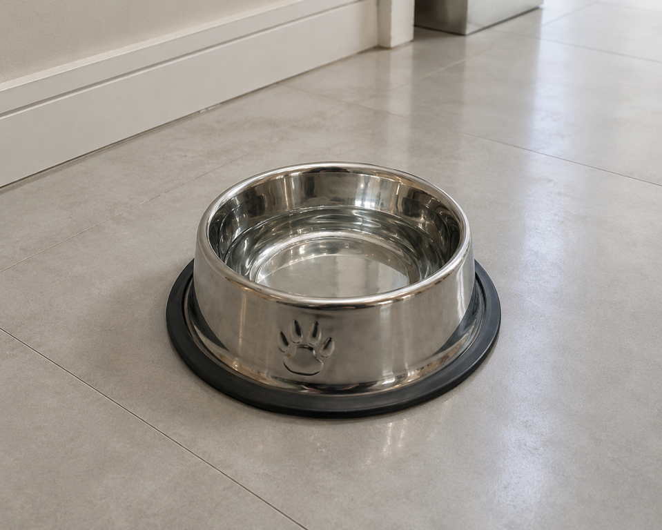 F Comedouro de Inox 16 cm MS1050, Pac c/12 UN,   colocar no carrinho somente múltiplos do pac.