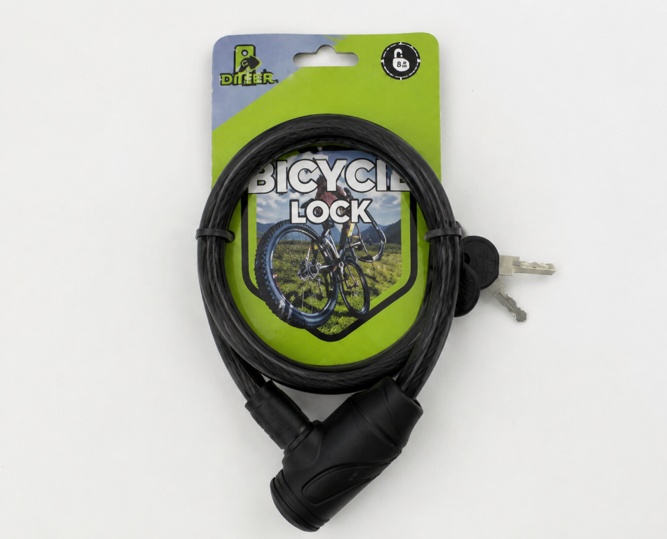 L Cadeado de Bicicleta 1,2x65 cm MS1260, Pac c/12 UN,   colocar no carrinho somente múltiplos do pac.