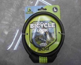L Cadeado de Bicicleta com Senha 1x80 cm MS1261, Pac c/12 UN,   colocar no carrinho somente múltiplos do pac.