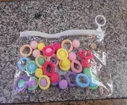 K Pacote Elásticos c/ 20 un 1,5 cm MS683 Pac c/ 12 UN, Colocar No Carrinho Múltiplos Do Pac.