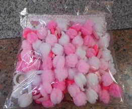 K Pacote Elásticos c/ 72 un 2,5 cm MS679 Pac c/ 12 UN, Colocar No Carrinho Múltiplos Do Pac.