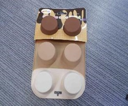 Q Forma de Bolo com 6 Divisores Silicone 23 x 16 x 4 cm MS1224 Pac c/ 12 UN, Colocar No Carrinho Múltiplos Do Pac.