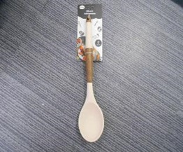Q Colher de Silicone com Cabo de Madeira 29,5 cm MS1219