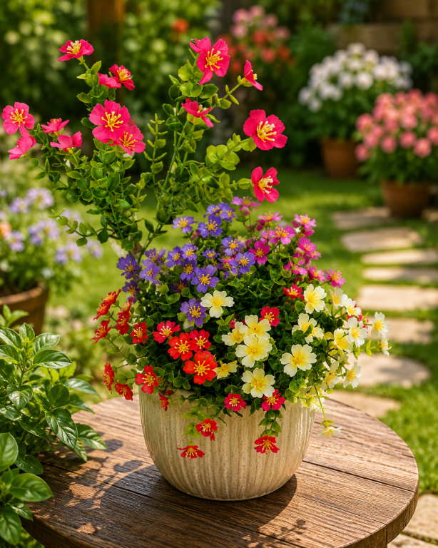H Mini Buquê Flor c/ 5 Galhos cada 35 cm 6 opções de cores MS476 Pac c/ 12 UN, Colocar No Carrinho Múltiplos Do Pac.