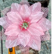 H Flores Artificial Rosa Cristal c/ 5 Galhos+5 Flores+3 Folhas 15cm MS487 Colocar No Carrinho Múltiplos Da Caixa