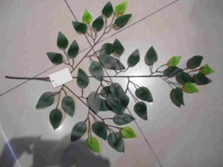 H Kit Flor Artificial Green Natural c/ 3 Galhos + 42 Folhas c/ 12 un 60 cm MS509