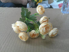 H Flor Artificial Moss Citrus c/ 9 Flores + 3 Folhas + 1 Acessório 29 cm MS423