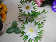 H Flor Artificial Lady Of The Night c/ 5 Galhos + 5 Flores + 3 Folhas 32 cm MS497