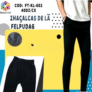 A Calça Segunda Pele Infantil FT-KL-602 Preto Pac C/ 12 UN, Colocar no Carrinho Somente Multiplos do Pac.
