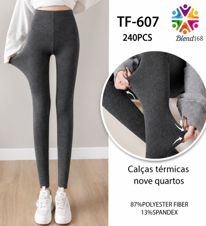 C Calças térmicas Nove Quartos TF-607 Diversas Cores Pac C/12 UN, Colocar no Carrinho Somente Multiplos do Pac.