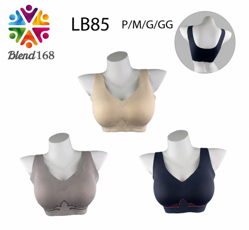 D Top Sutiã Sem Corstura inteiro Modelo LB85 Cores Diversas Pac C/12 UN, Colocar no Carrinho Somente Multiplos do Pac.