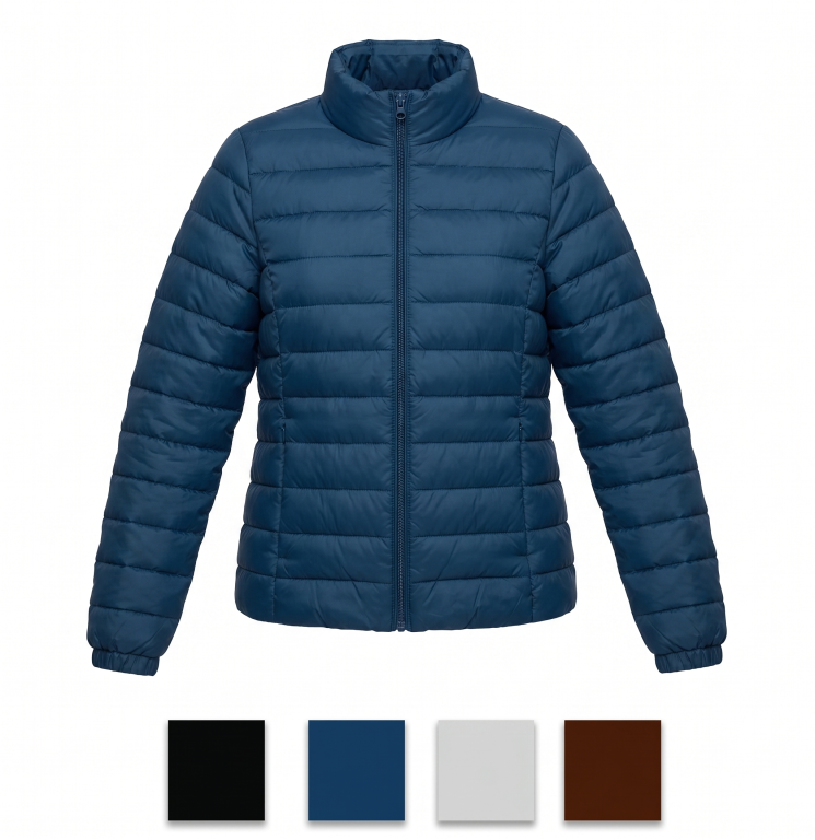 J Jaqueta Puffer Fem Ad 100% Poliester Div Cores CX/35 UN. *Colocar No Carrinho Somente Multiplos Da Caixa*