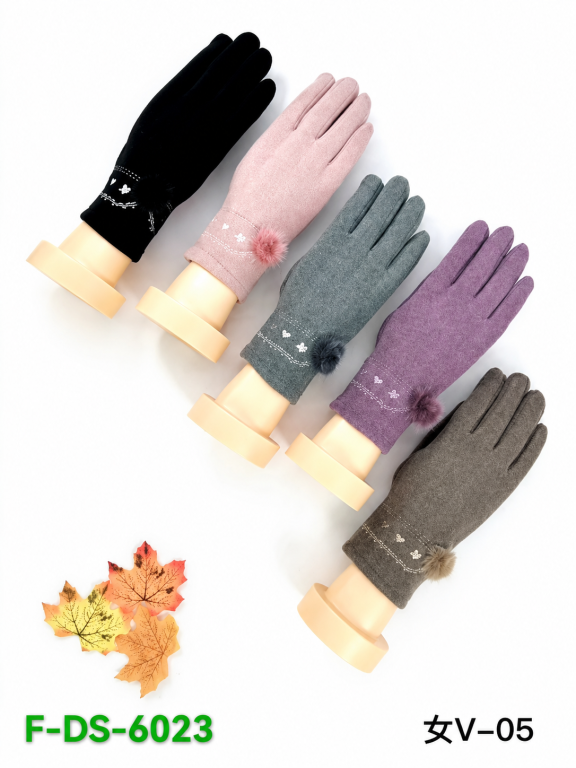 F Luva Sweet Velvet Feminina F-DS-6023 Diversas Cores Pac C/12, Colocar no Carrinho Somente Multiplos do Pac.