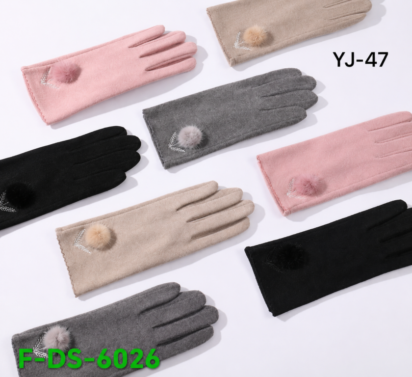 F Luva Soft Glam Feminina F-DS-6026 Diversas Cores Pac C/12, Colocar no Carrinho Somente Multiplos do Pac.