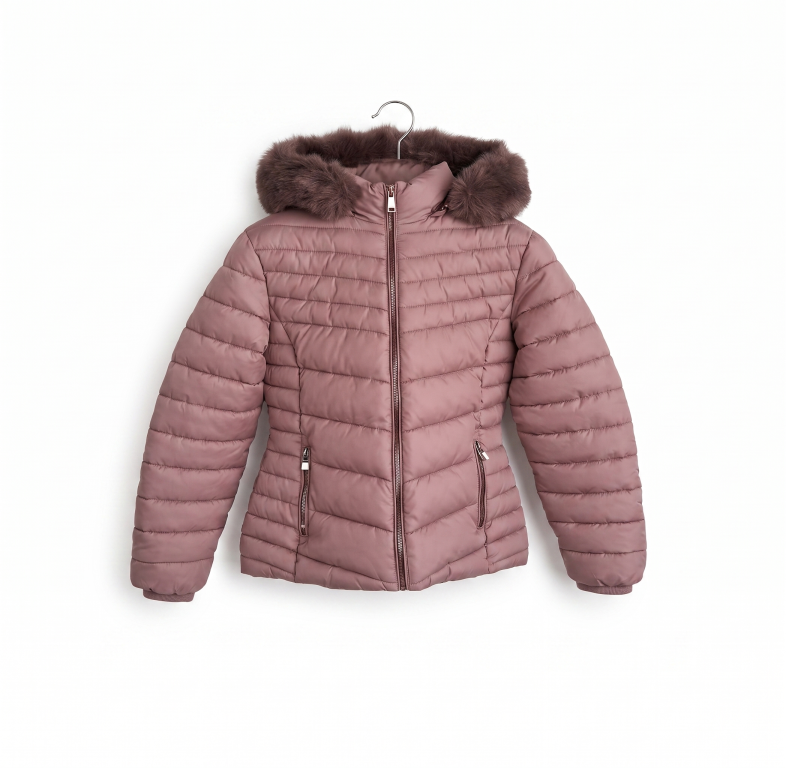 J Jaqueta C/ Capuz Puffer Fem Ad 100% Poliamida CX/32 UN . *Colocar No Carrinho Somente Multiplos Da Caixa*
