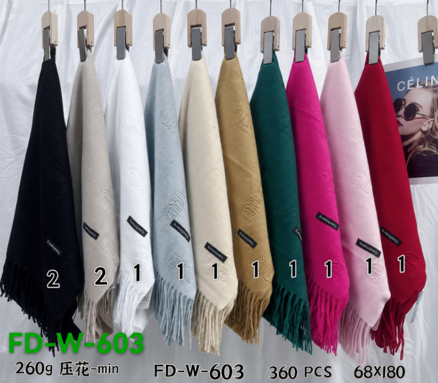 G Cachecol Modelo FD-W-603 Diversas Cores Pac C/12 UN, Colocar no Carrinho Somente Multiplos do Pac.