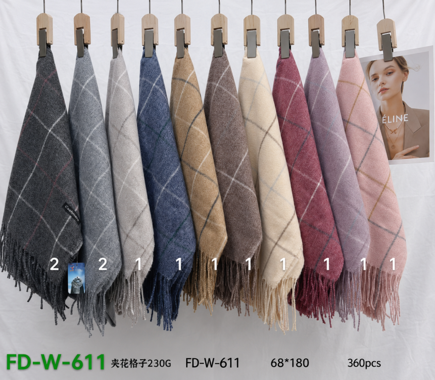 G Cachecol Modelo FD-W-611 Diversas Cores Pac C/12 UN, Colocar no Carrinho Somente Multiplos do Pac.