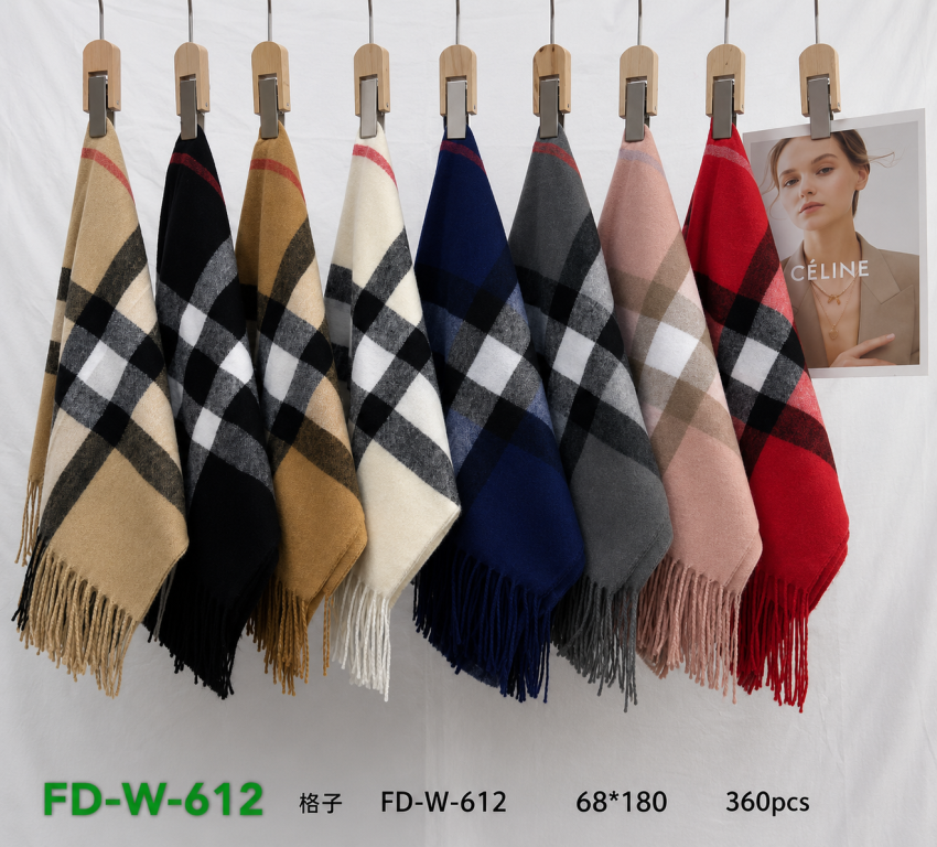 G Cachecol Modelo FD-W- 612 Diversas Cores Pac C/12 UN, Colocar no Carrinho Somente Multiplos do Pac.