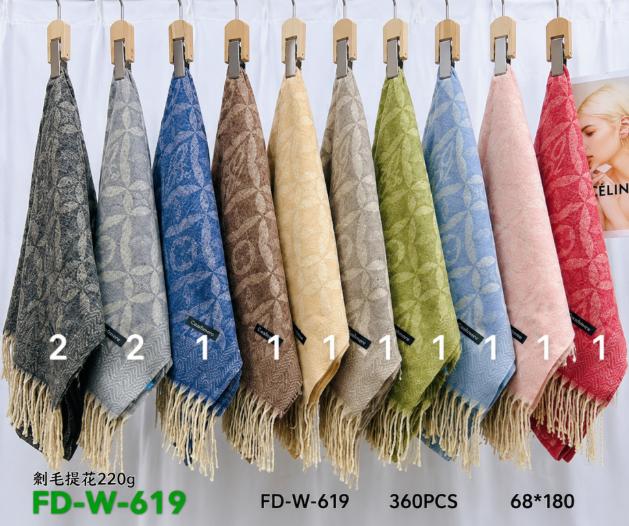 G Cachecol Modelo FD-W-619 Diversas Cores Pac C/12 UN, Colocar no Carrinho Somente Multiplos do Pac.